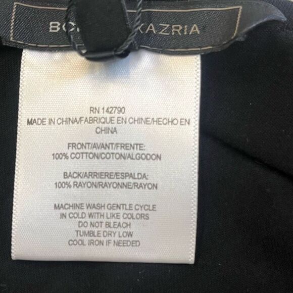 BcBGMAXAZRIA Black Embroidered Sleeves Bathing suit Cover Tank Top Sheer Front S - Picture 6 of 6